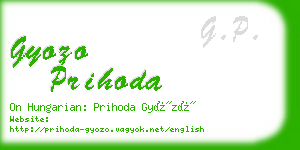 gyozo prihoda business card